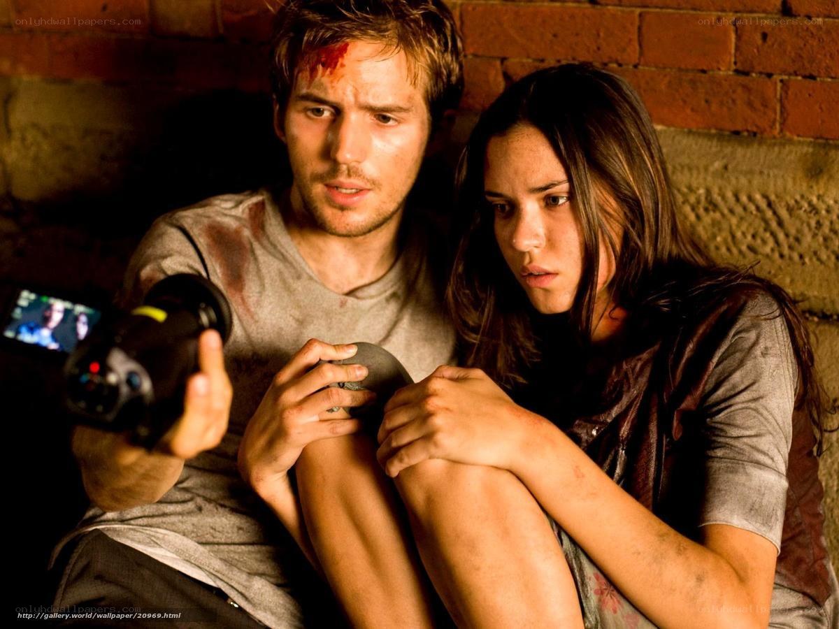Injured couple in dark room