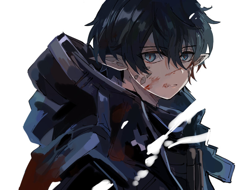 Injured Elf-like Character