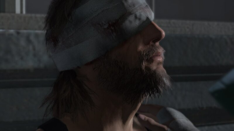 injured man with bandaged head