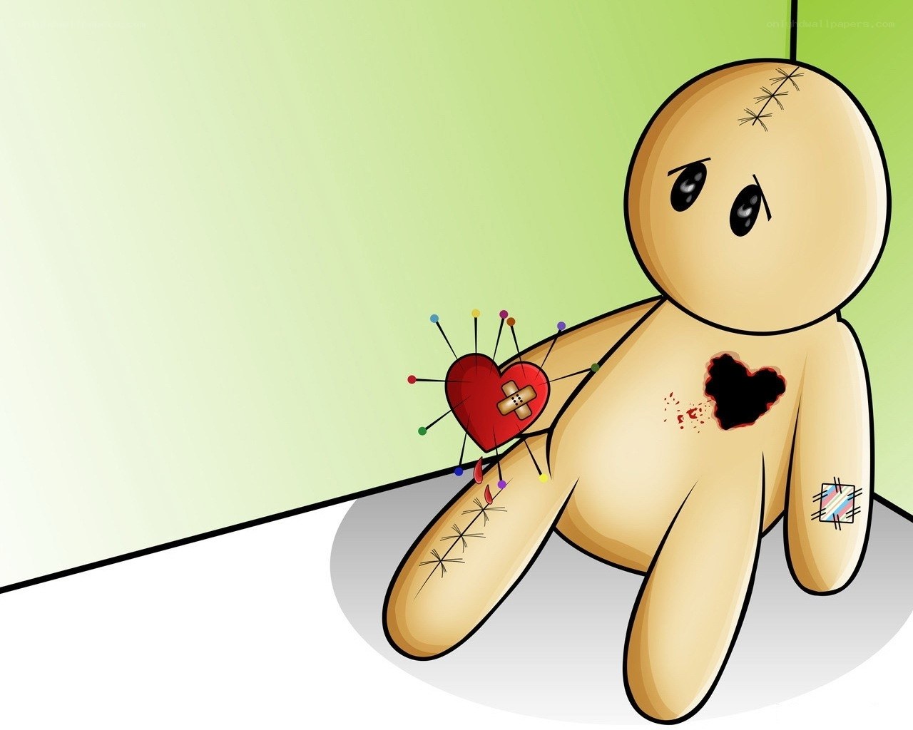 Injured voodoo doll