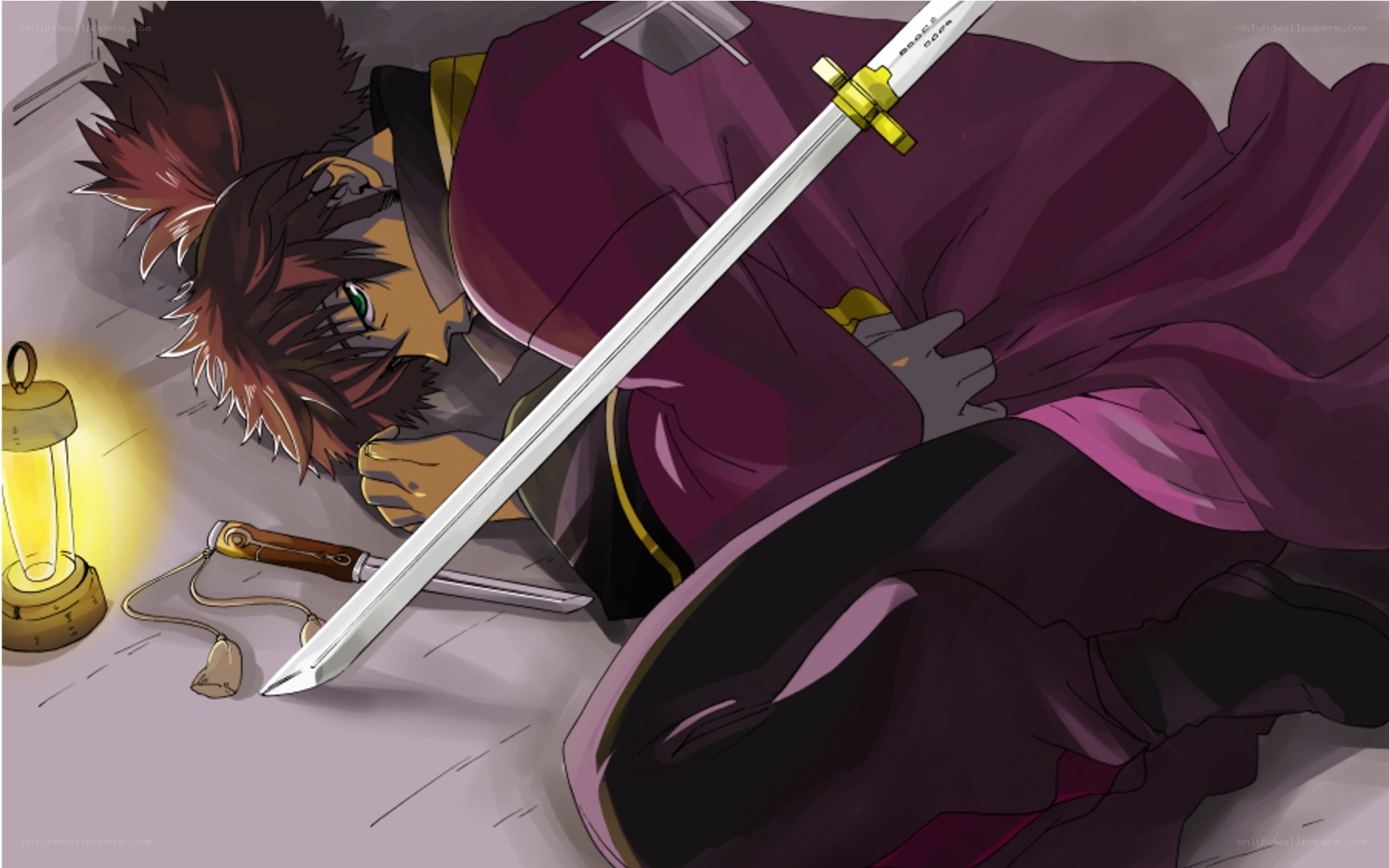 Injured warrior with sword