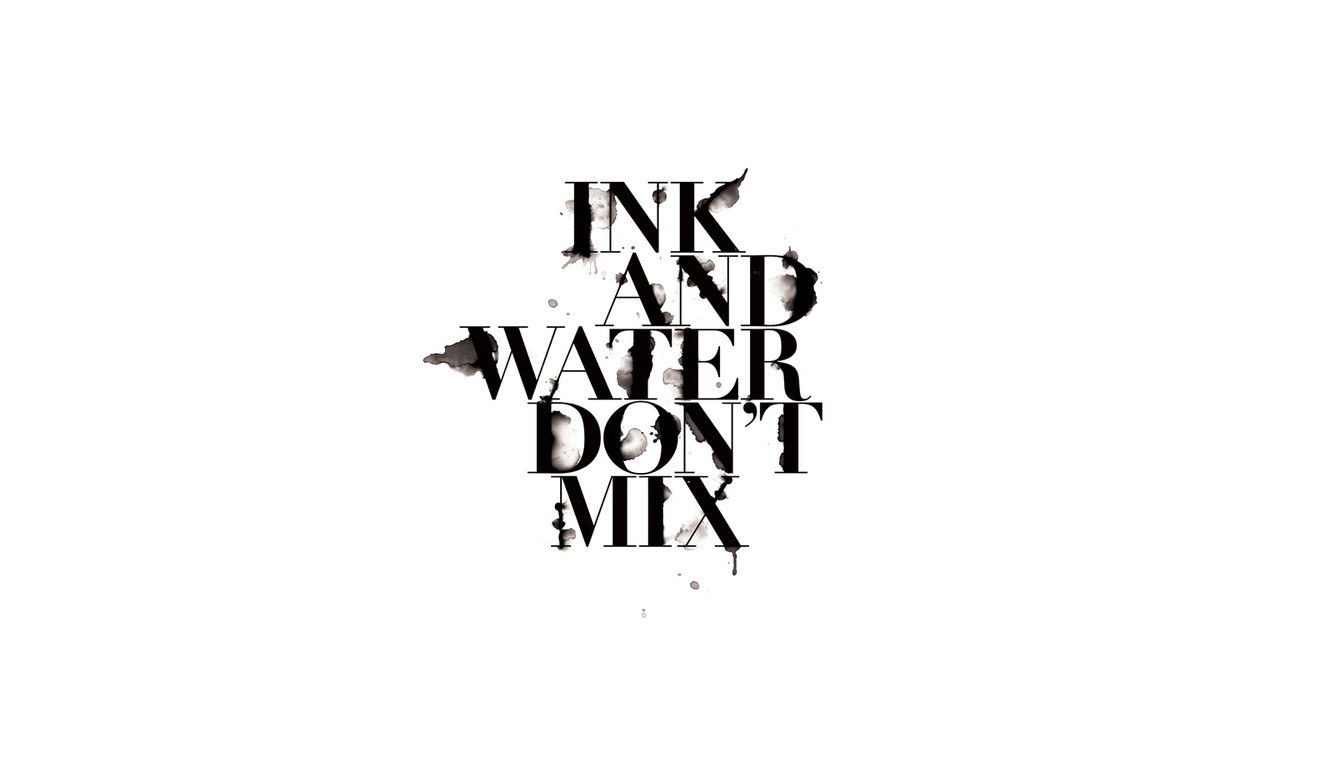 Ink and water don't mix