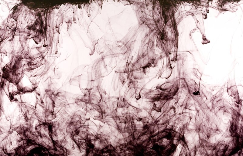 Ink diffusion in water