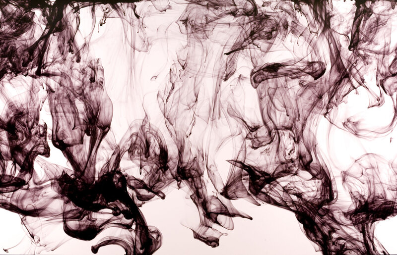Ink diffusion in water