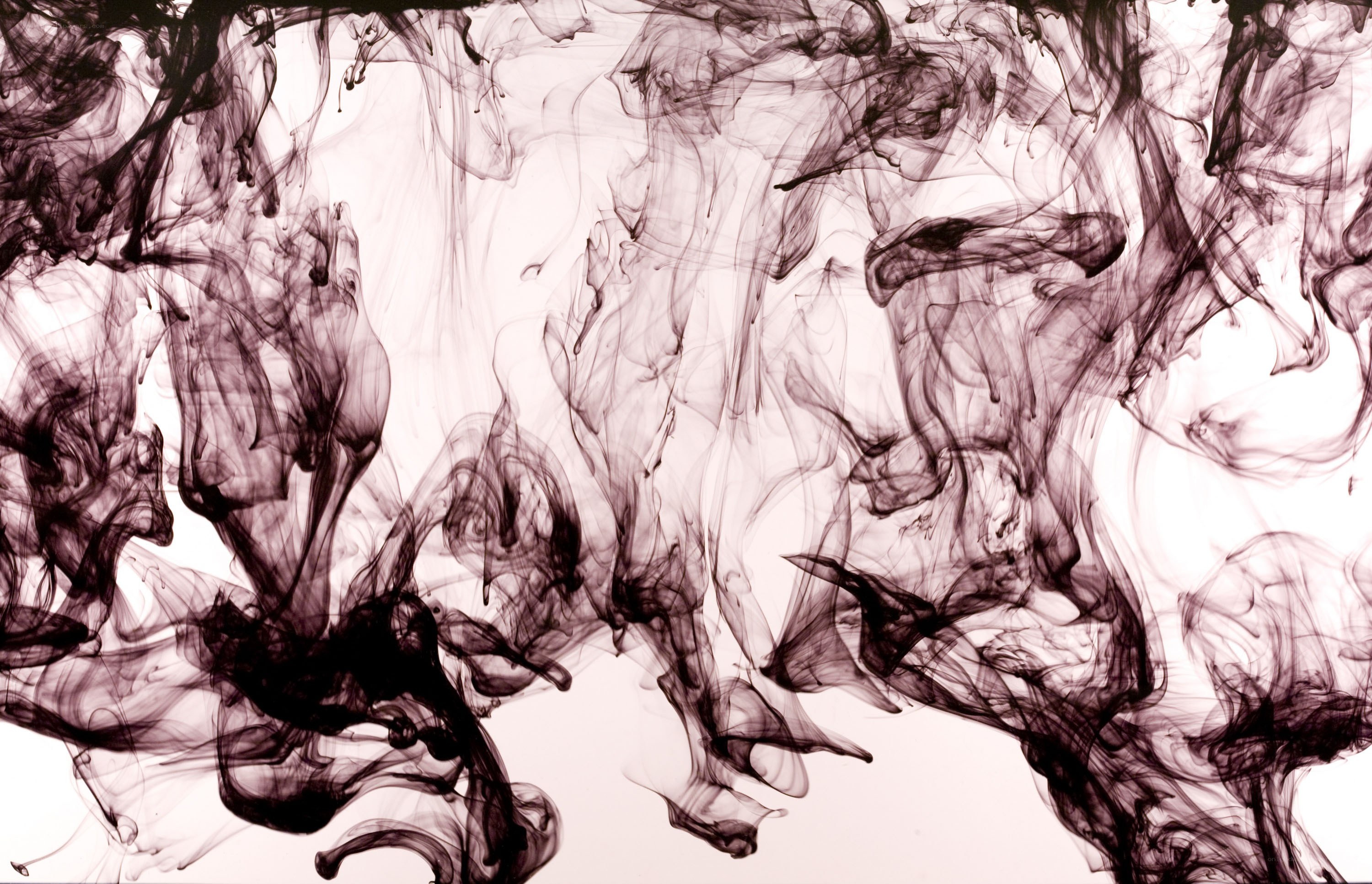 Ink diffusion in water