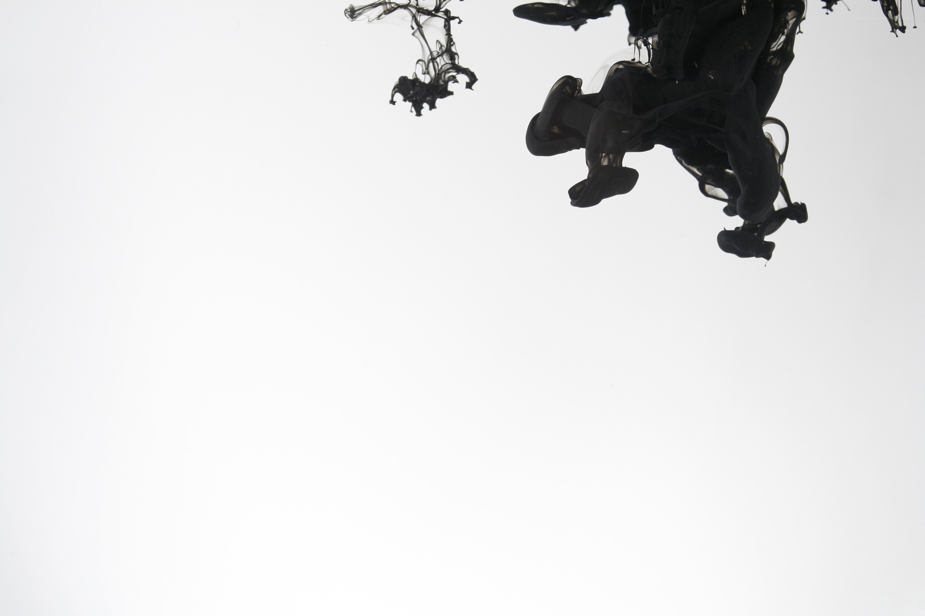 Ink dispersing in water