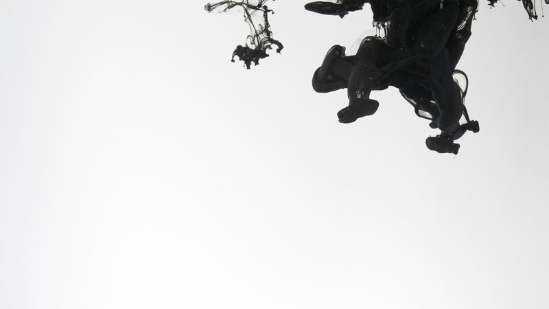 ink dispersing in water