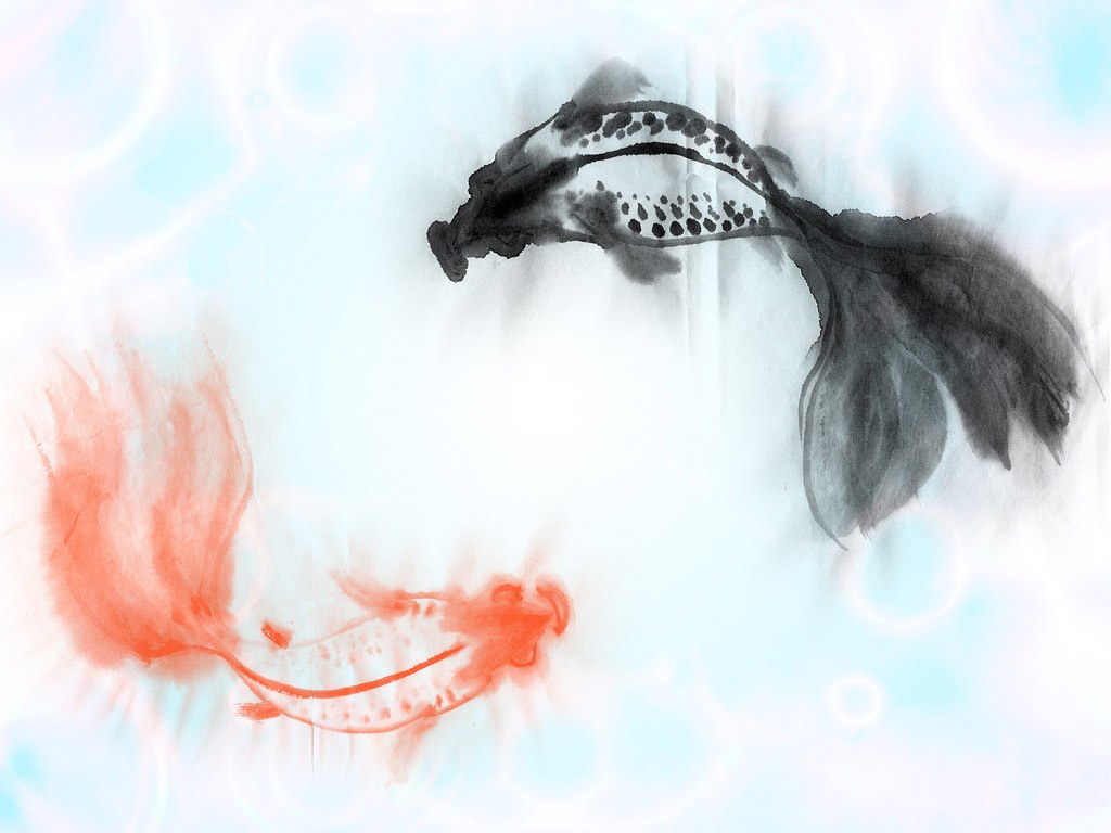 Ink Fish in Water