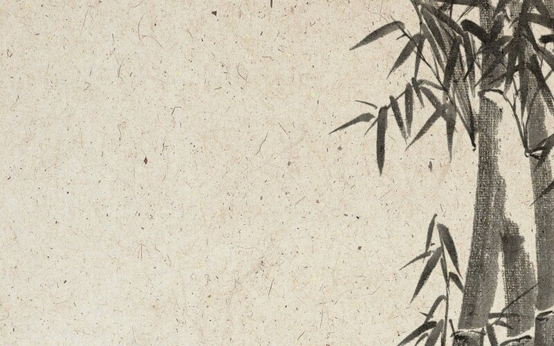 Ink painting of bamboo