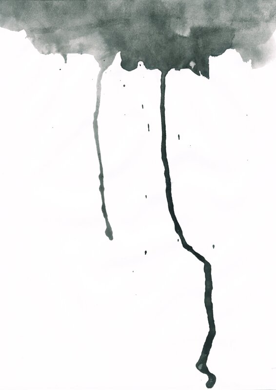 ink stain with drips