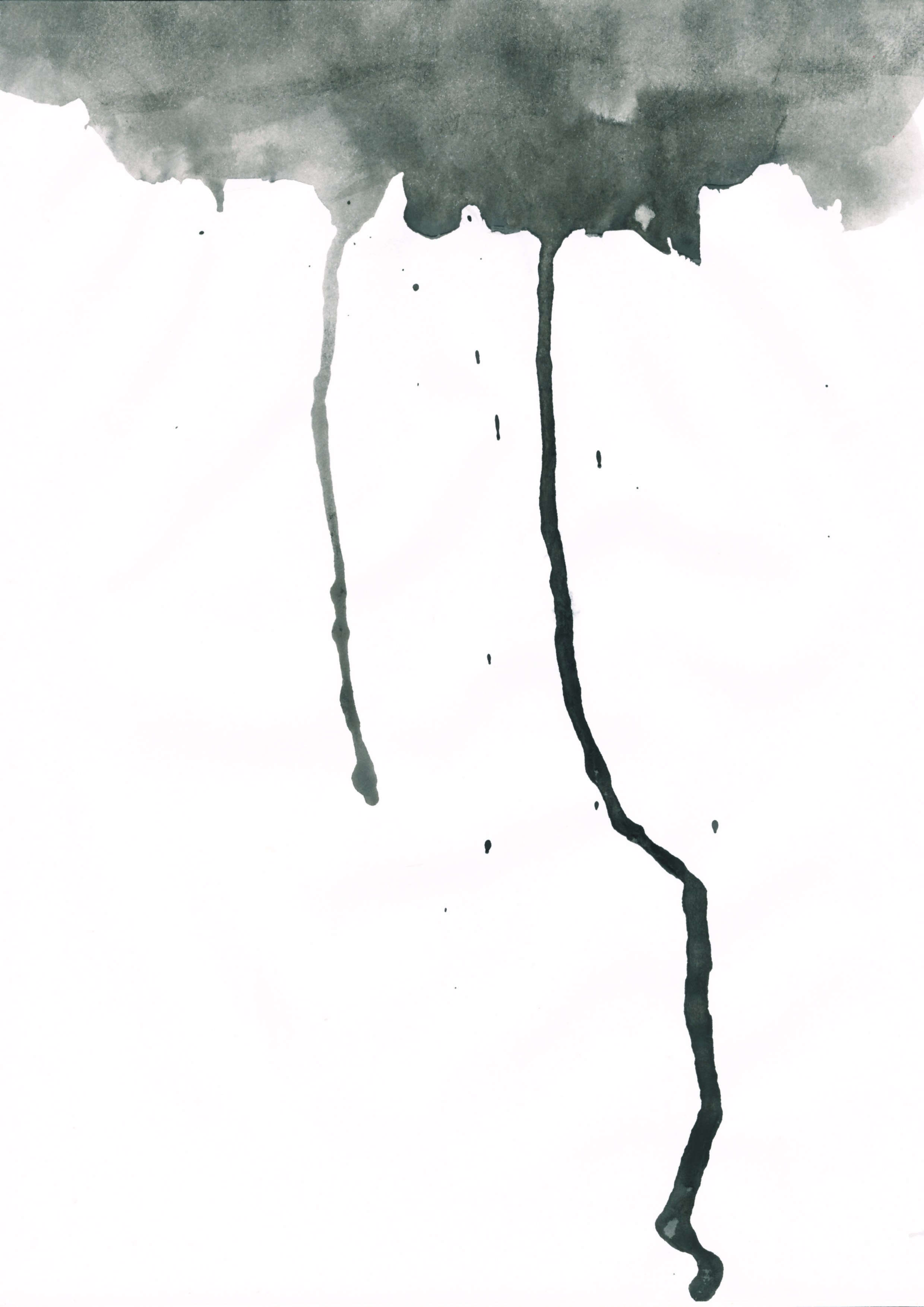 ink stain with drips