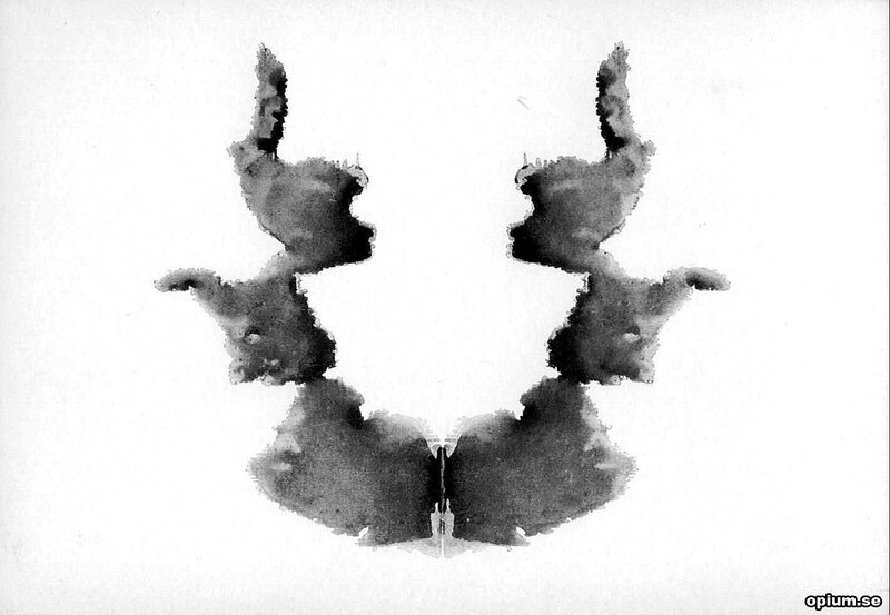 Inkblot Pattern — Black, Neutral, Abstract