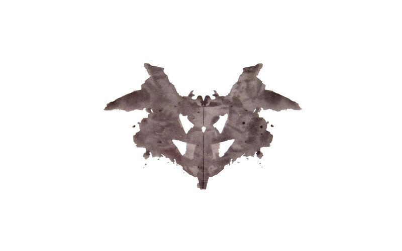 Inkblot Pattern — Gray
