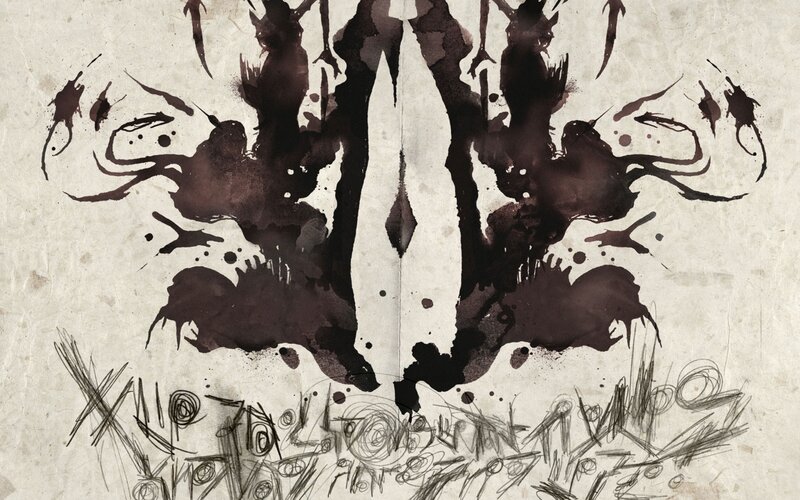 Inkblot Pattern on Paper