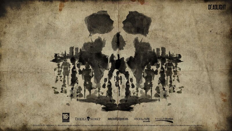 Inkblot Skull Pattern