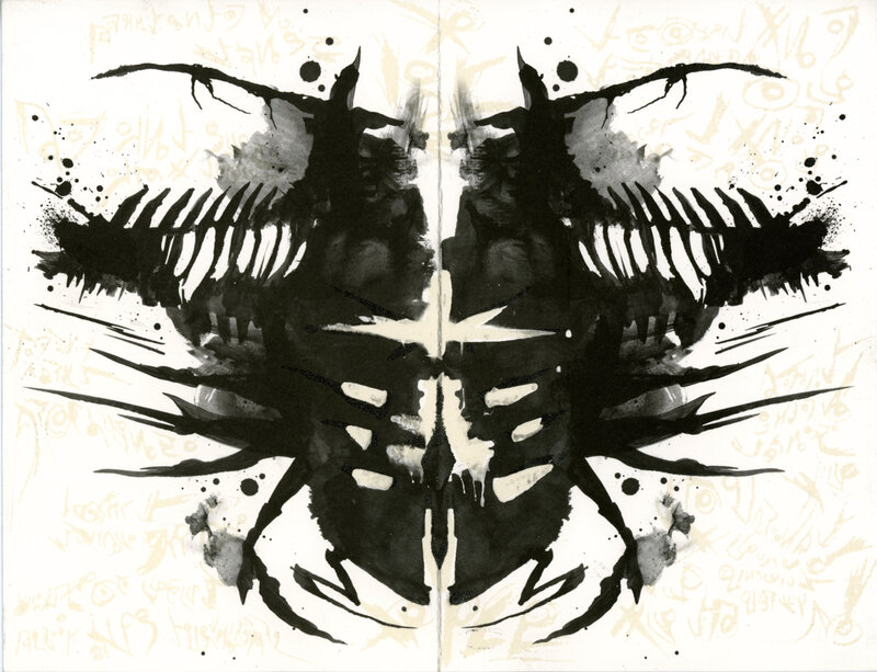 Inkblot symmetrical design