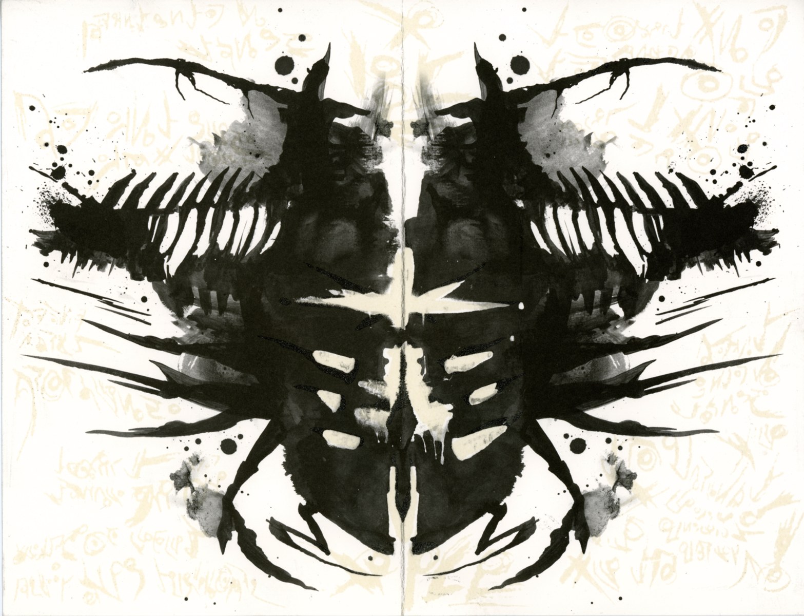 Inkblot symmetrical design