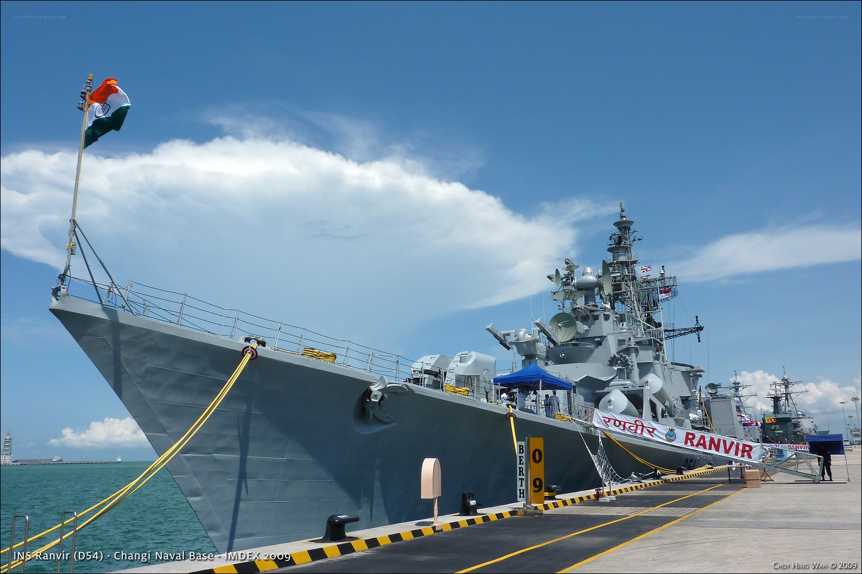 INS Ranvir at Changi Naval Base