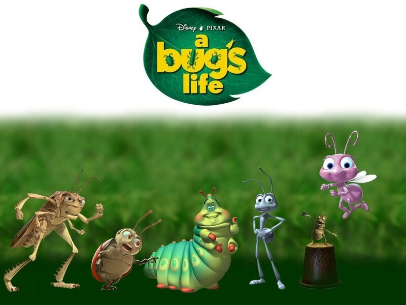 Insect Characters on Grass