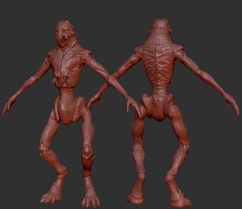 Insectoid Creature Model