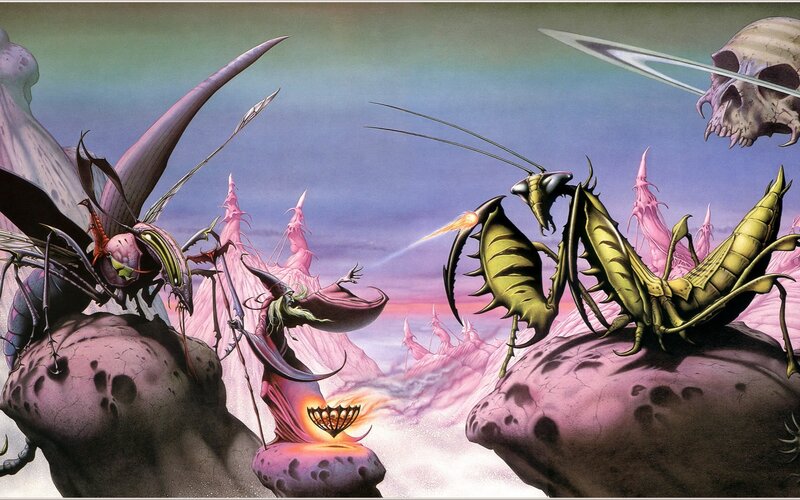 Insectoid Creatures in Battle