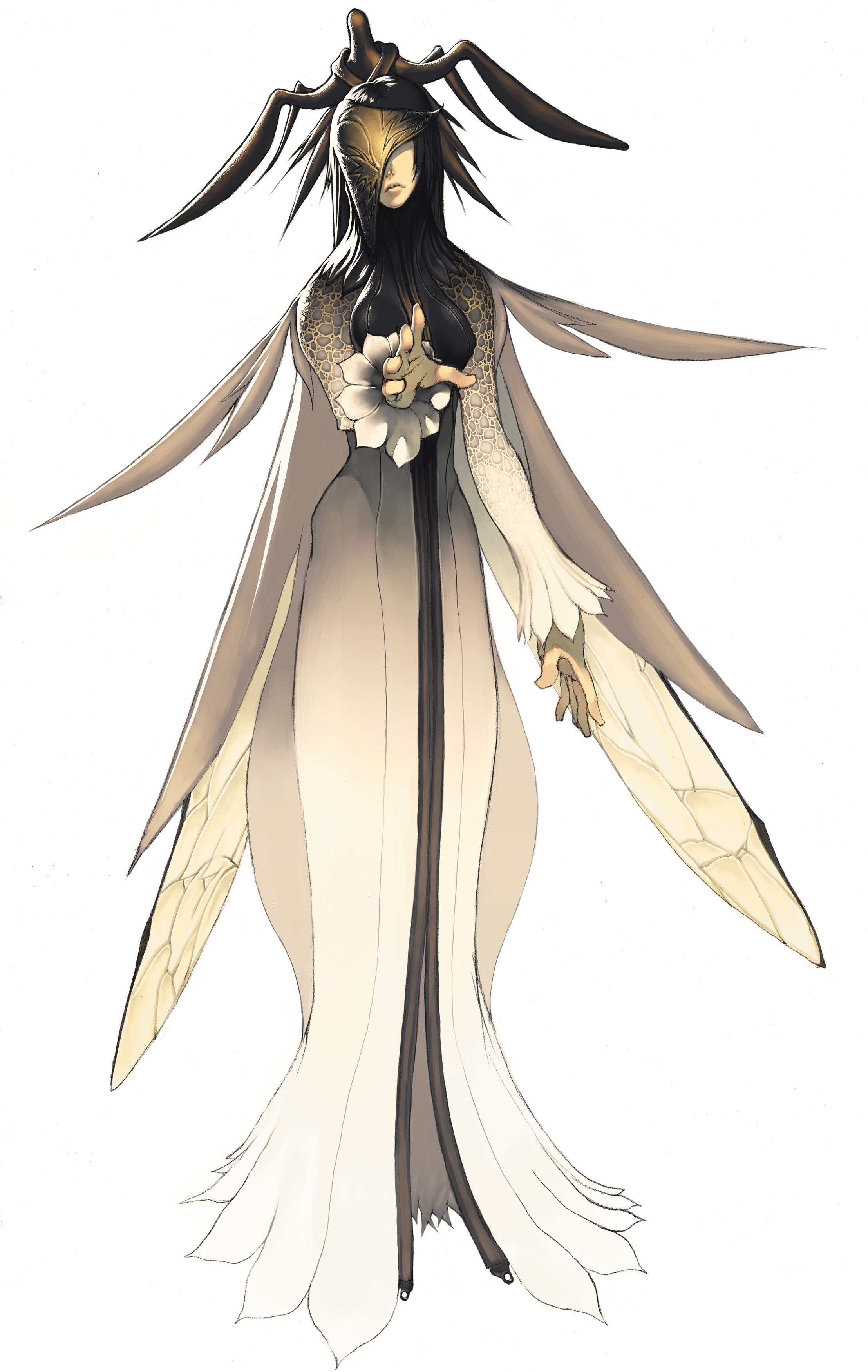 insectoid woman character design