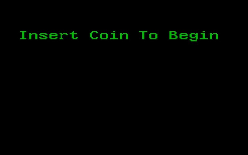 Insert Coin To Begin screen