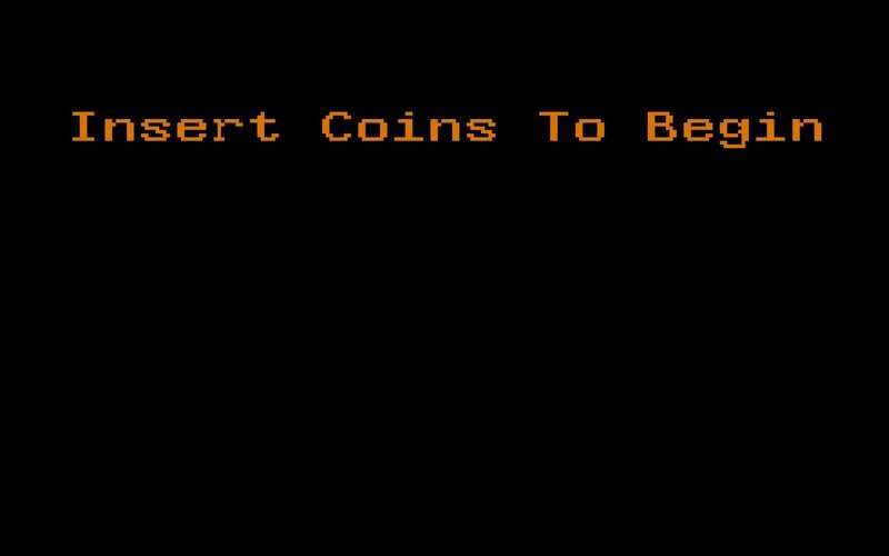 Insert Coins To Begin screen