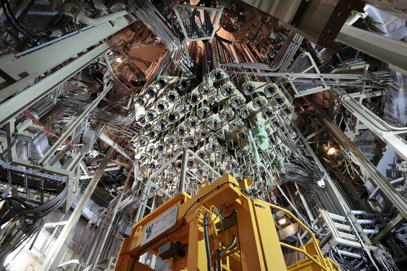 Inside a particle accelerator