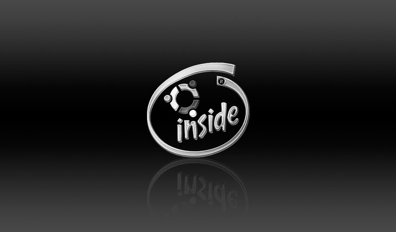 Inside logo on dark background