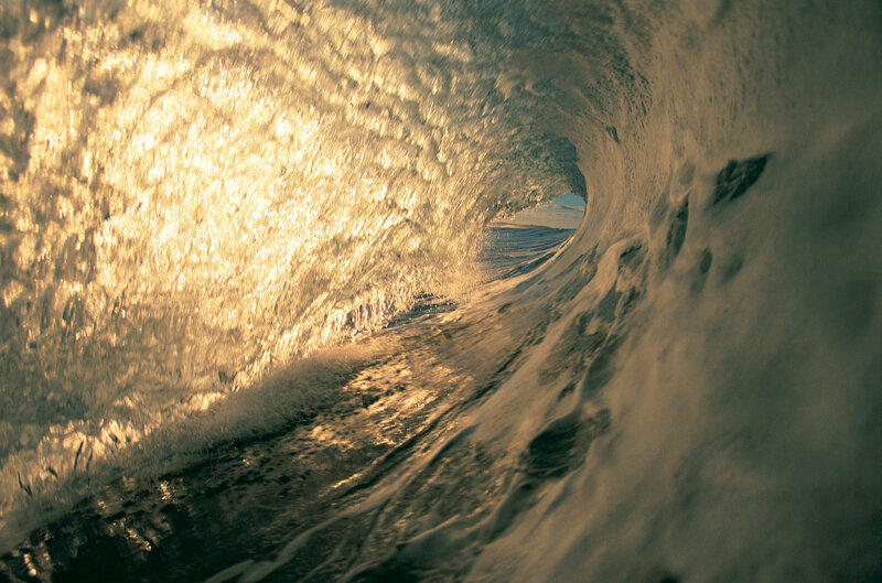 Inside Ocean Wave Tunnel
