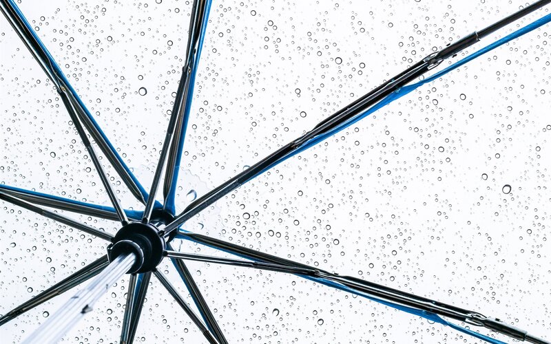Inside of an Open Umbrella