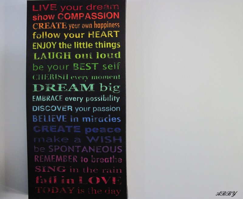 Inspirational Quote Art — Black