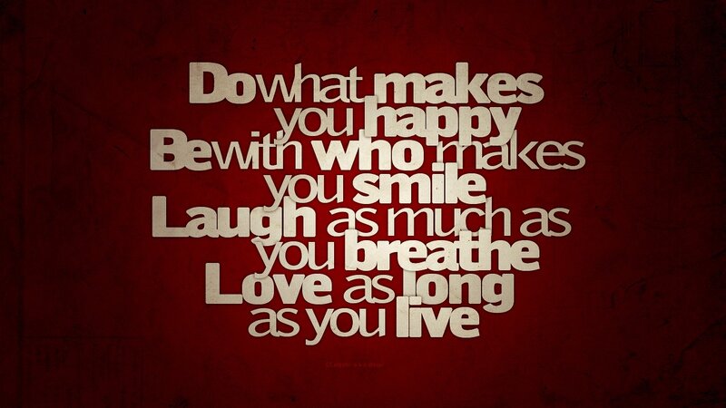 inspirational quote on red background