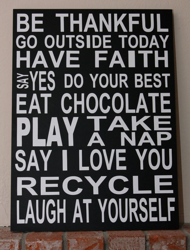 inspirational quote sign