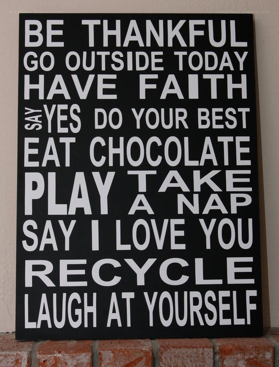 inspirational quote sign
