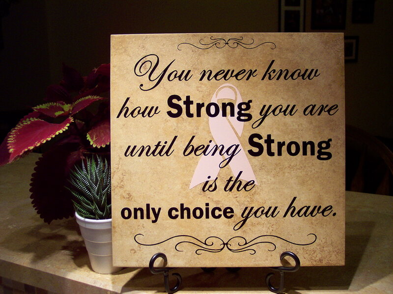 Inspirational Sign on Table