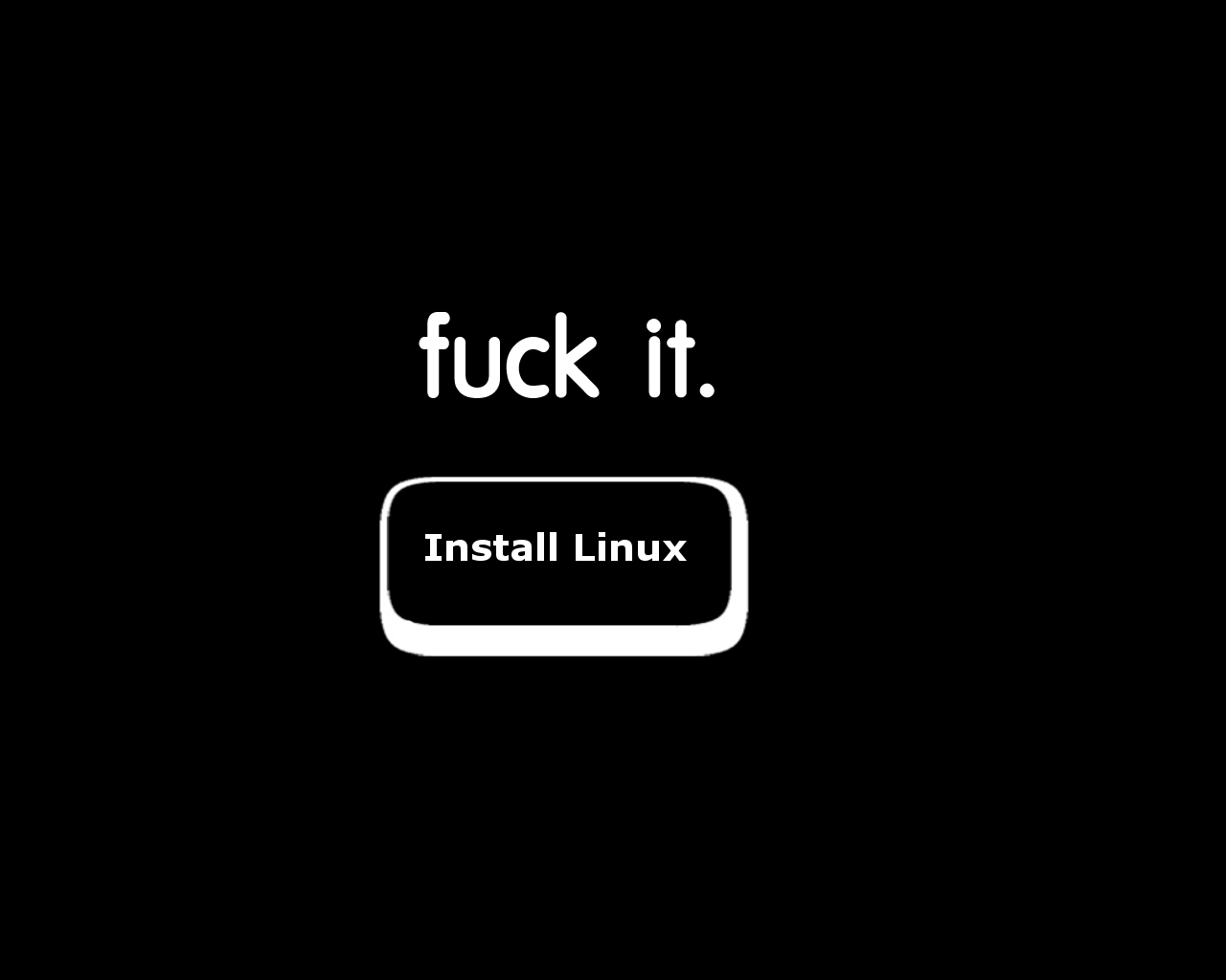 Install Linux button
