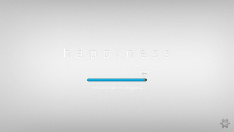 Installation Progress Bar — White, Calm