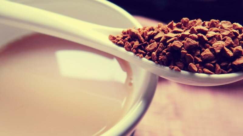 Instant Coffee Granules — Brown, Calm, Photograph