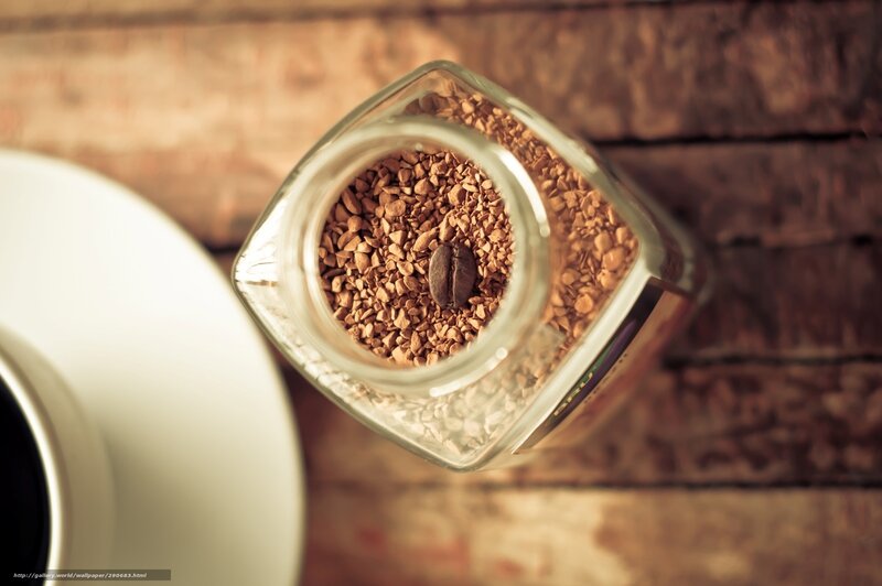 Instant Coffee in Jar — Brown