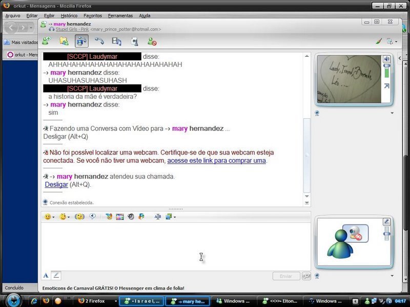 Instant messaging chat window