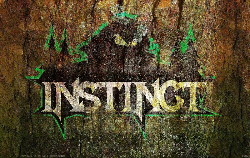 Instinct logo on textured background