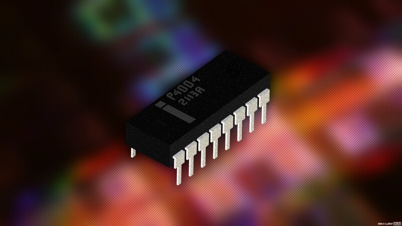 Integrated Circuit Chip — Black
