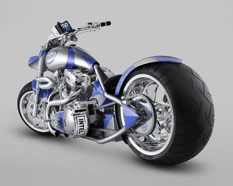 Intel-branded custom motorcycle