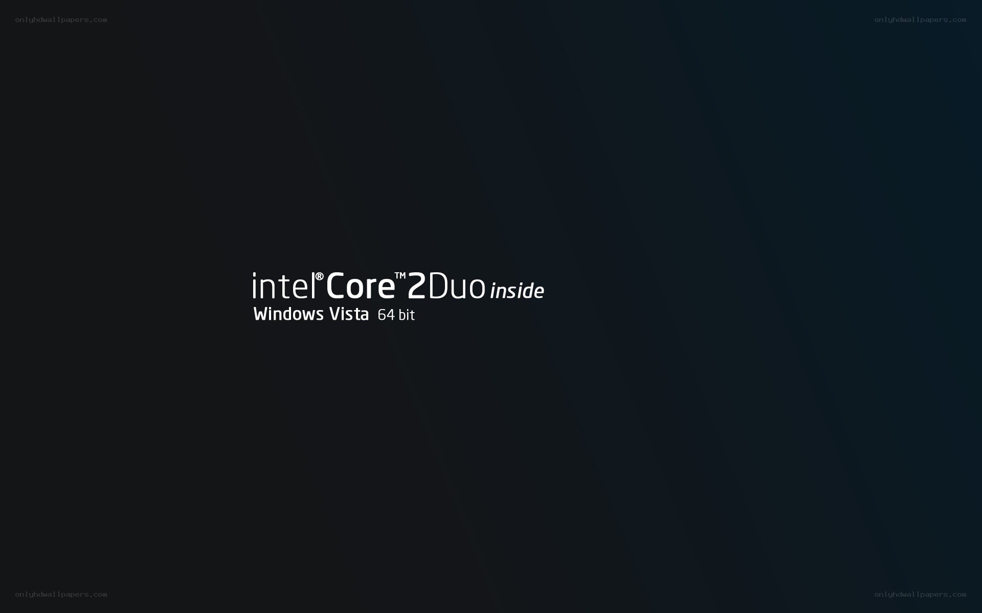 Intel Core 2 Duo boot screen