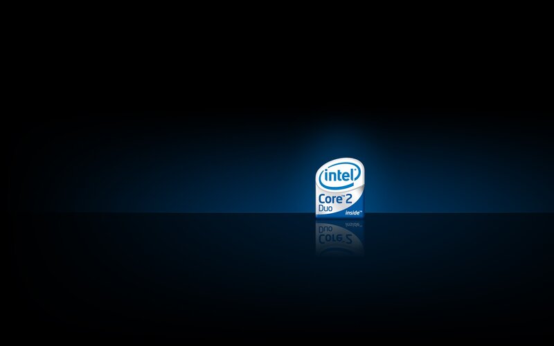 Intel Core 2 Duo Logo — Black