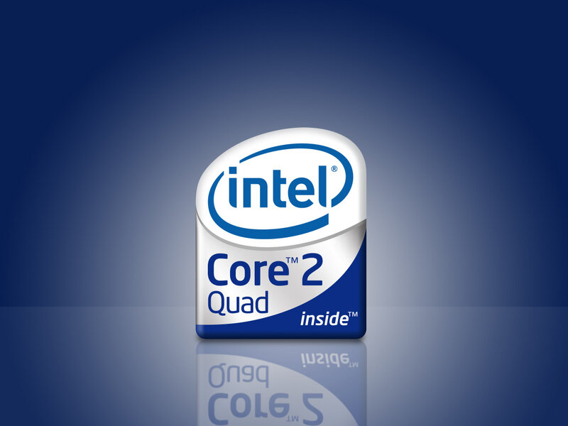 Intel Core 2 Quad Logo — Blue, Professional