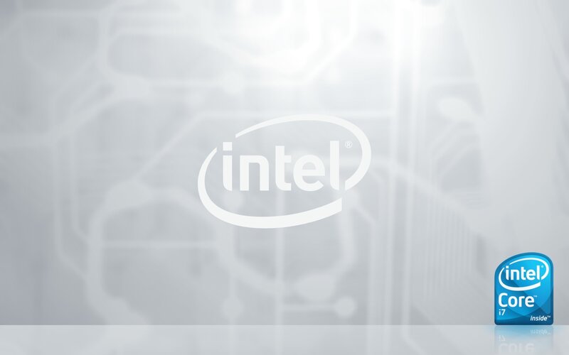 Intel Core I7 Logo — White