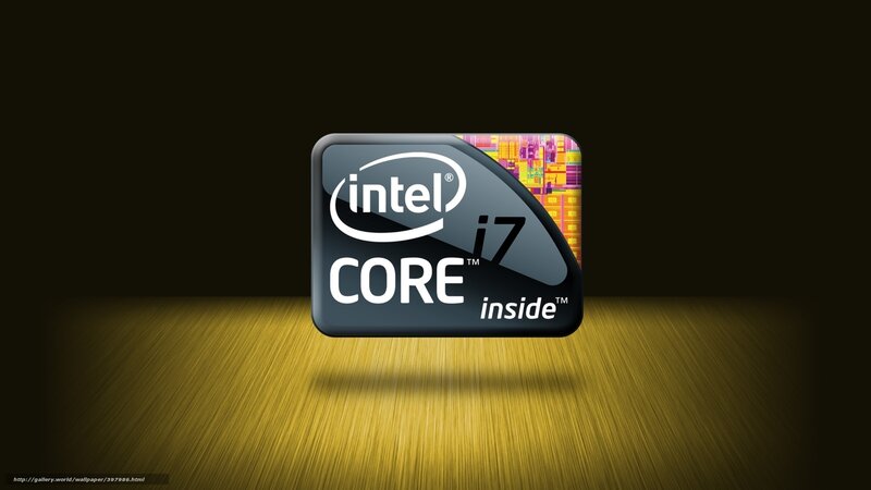 Intel Core I7 Processor — Black, Dramatic, Digital Art, Logo